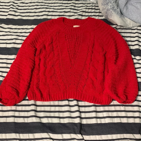 Francesca’s red cozy sweater - Picture 1 of 7
